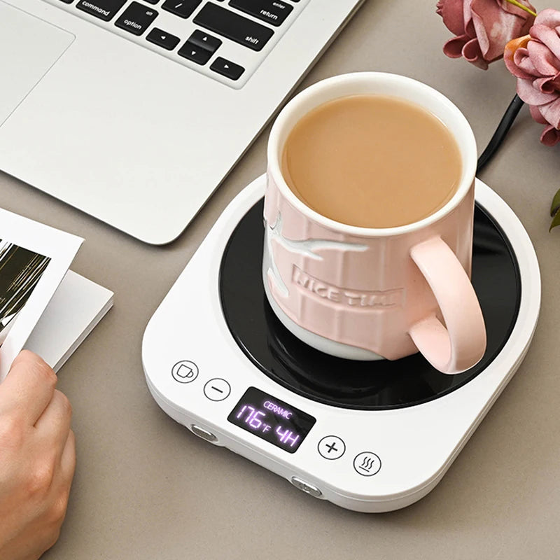 110V/220V Coffee Mug Warmer Timing Cup Heater Hot Tea Makers Heating Pad Warmer Coaster Electric Hot Plate Coffee Heater 36W