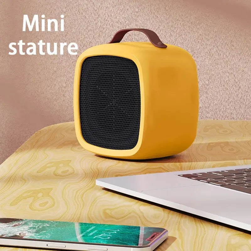 Portable Small Space 500W Heater Fast Heating Lightweight Desktop Warm Air Heater Indoor Office Household Warmer Fan